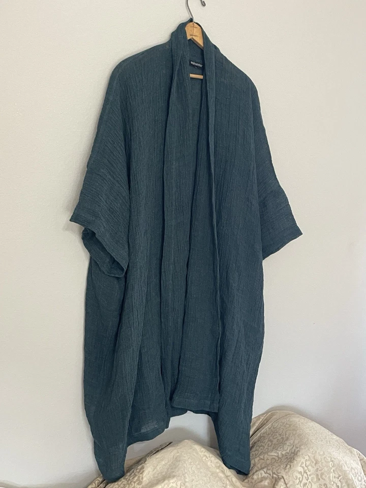 Túnica ESKANDAR súper larga sistema operativo mundial casi 4 ajuste largo desde el hombro hasta la parte inferior Foto 2 de 4