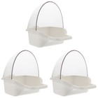  3pcs hängende Vogelfuttervogel -Badewanne Hängende Vogelbad Schüssel Vogelkäfig
