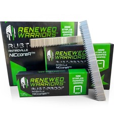 Niccorea Rustproof Staples T50 (1/2" Leg; 3/8" Crown) Outperforms Stainless Stee