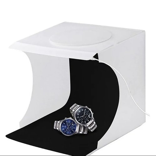 Scatola Luminosa Foto Pieghevole Alimentata Usb Portatile Mini Fotografia Luce Led Tenda W - Foto 2 di 12