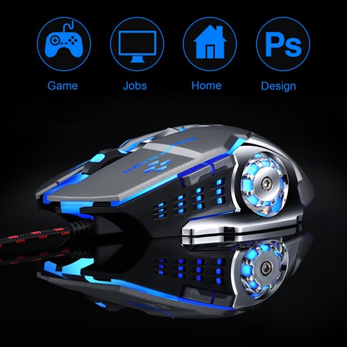 Gaming Mouse Wired Led Luminous 3200 Dpi Universal Computer Ac DE - Bild 2 von 18