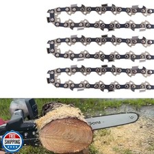 3Pack 14 Inch 3/8" LP Pitch - .050" Gauge - 52 Drive Links Chainsaw Chain SG-