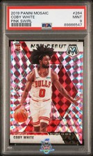 2019 Coby White PSA 9 Mosaic Pink Swirl #264 8/11