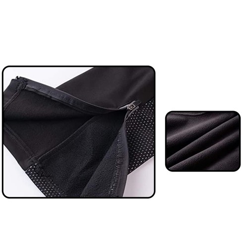 Herren Fahrradhose Thermo Fleece Radhose Wasserdicht Winddicht Softshellhose ... - Bild 4 von 5