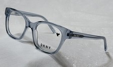 DKNY DK5048 400 EYEGLASS FRAME 50-19-140 CLEAR LIGHT BLUE W/DEMO LENSE