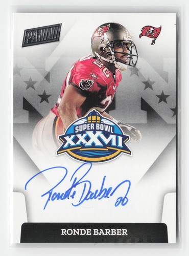 Ronde Barber 2024 Panini Mosaic #SBXXXVII-RB Super Bowl Signatures Auto