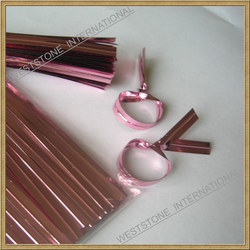 100 pcs 4" Metallic Twist tie for Cello Candy Bag - Picture 13 of 30