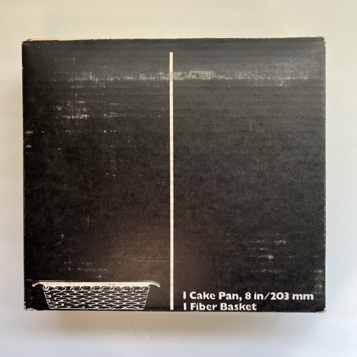 Vtg Anchor Hocking BASKET BUFFET Amber Glass Cake Pan 8" Fire King Square Dish  - Bild 5 von 12