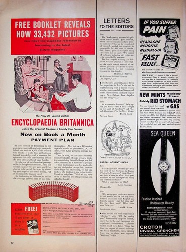 Seguro de plan de crédito comercial 1954 protección de 7 puntos anuncio impreso vintage años 50 - Imagen 2 de 2