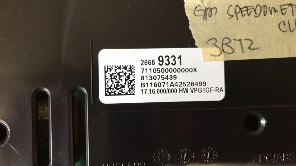 2016 Buick Lacrosse speedometer instrument cluster 26689331 NEW - Image 3 of 3