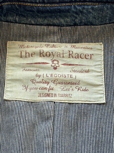 Chaleco L'EGOISTE Royal Racer para hombre X-Grande pistola Marius motocicleta algodón mezclilla - Imagen 6 de 11