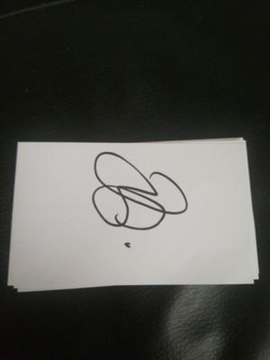 Signed 3x5 White Card Of Jobe Bellingham Birmingham City Fc Signed 3x5 White Card Of Jobe Bellingham Birmingham City Fc