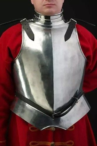 Medieval Larp Guerrero Acero Renacimiento 16ga Coraza Armadura Corporal Pechera - Imagen 2 de 4