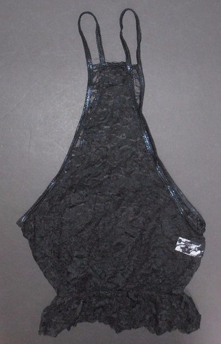  Costume danza pizzo nero accento top piccolo adulto  - Foto 1 di 4