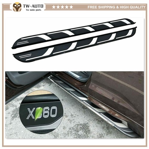 Fixed Side Step Nerf Bar Running Board Fit for Volvo XC60 2018 2019 2020 2021 - Picture 1 of 7