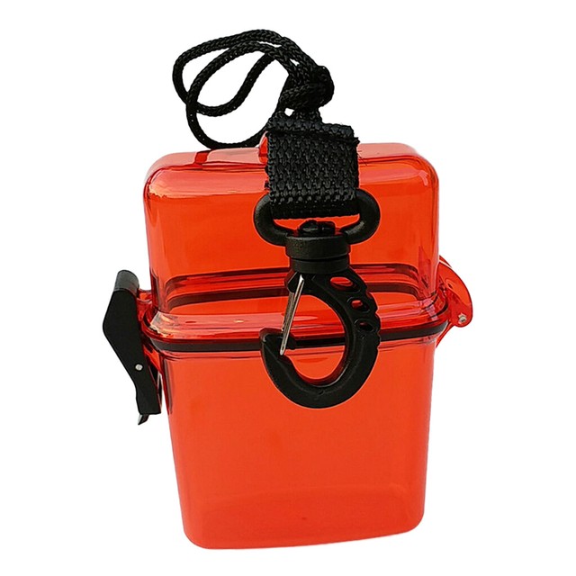 Waterproof Dry Box Container Clip for Scuba Diving Snorkel Surf Kayak Red Waterproof Dry Box Container Clip for Scuba Diving Snorkel Surf Kayak Red