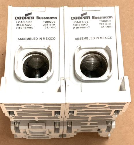 COOPER BUSSMANN PDBFS303 Power Distr Block,Al/Cu,600V, 310A - Picture 7 of 8