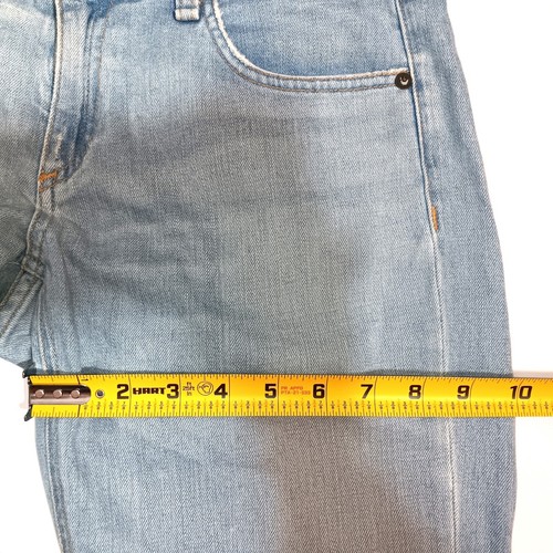 Rag & Bone Jeans The Dre Size 27 Distressed Frayed Faded Blue Denim Ripped knees - Picture 12 of 22