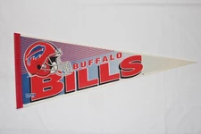 Vintage Buffalo Bills NFL Full Size Felt  Pennant 12x30" 90s Wincraft