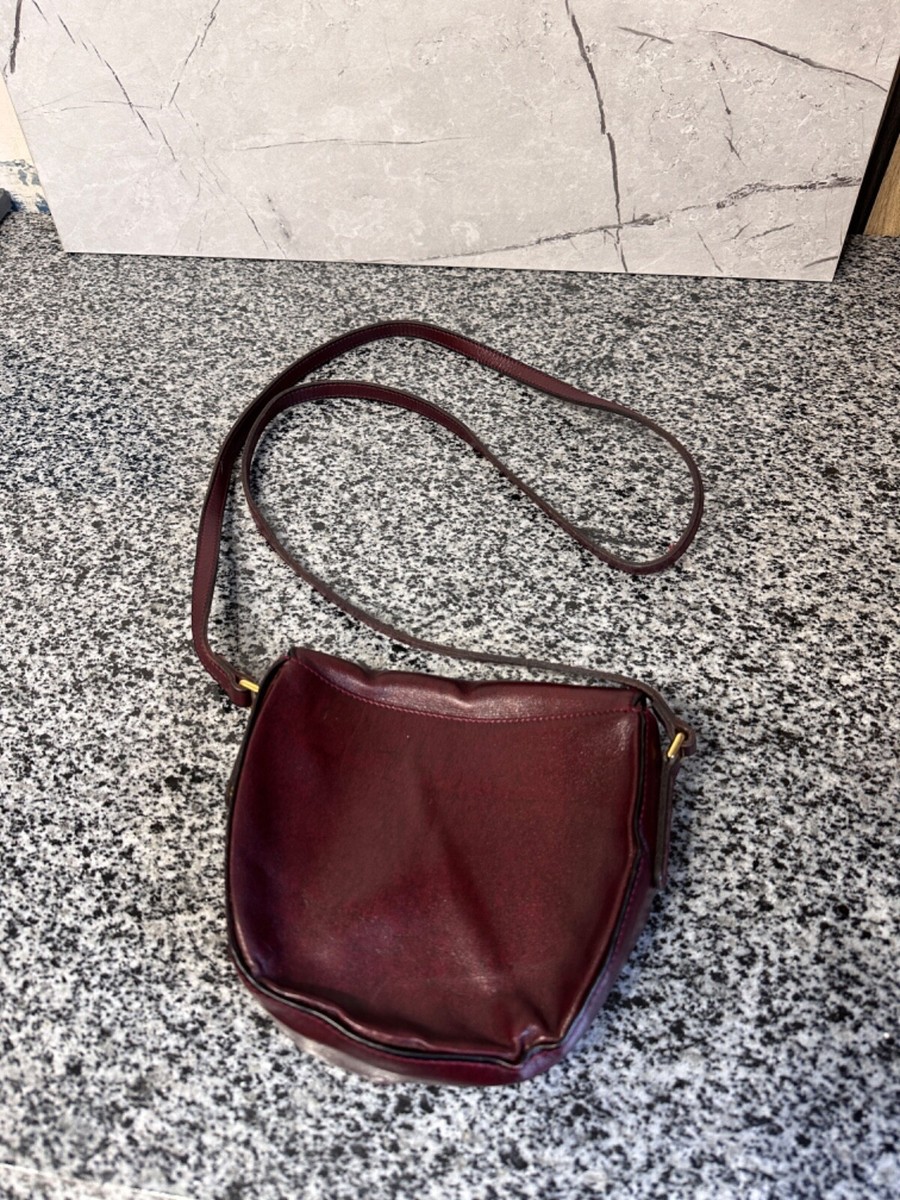 Gold Pfeil West Germany Bourdeaux leather mini bag | eBay