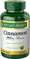 5 Pk Nature's Bounty High Potency Cinnamon 2000 Mg Plus Chromium 60 Capsules Ea on sale 5 Pk Nature's Bounty High Potency Cinnamon 2000 Mg Plus Chromium 60 Capsules Ea on sale