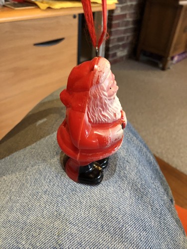 Vintage Christmas Santa Ornament Light Not Included 4.5” - Picture 2 of 5