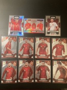 2014 2018 Panini Prizm World Cup Spain Iniesta Silver Pique Ramos Silva #177