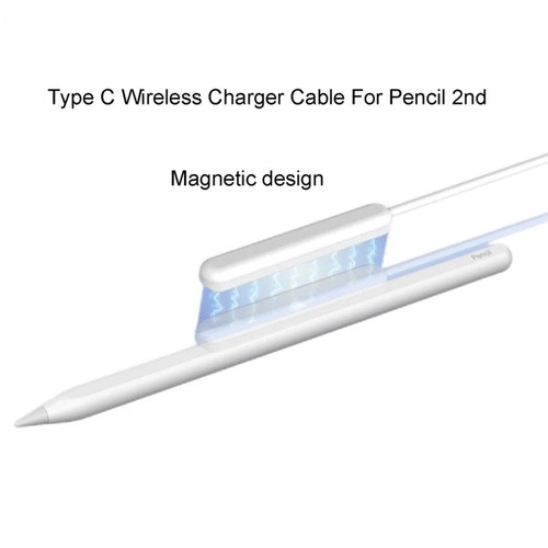 For Apple Pencil 2 2nd Magnetic 2 in 1 Charger Charging Cable HOT - Photo 6 sur 8