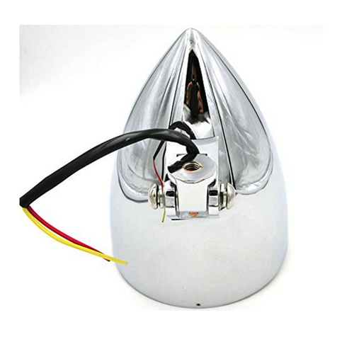 5 3/4" H4 Billet Headlight Chrome HARLEY Chopper Bobber Springer Softail Dyna XL - Foto 4 di 5