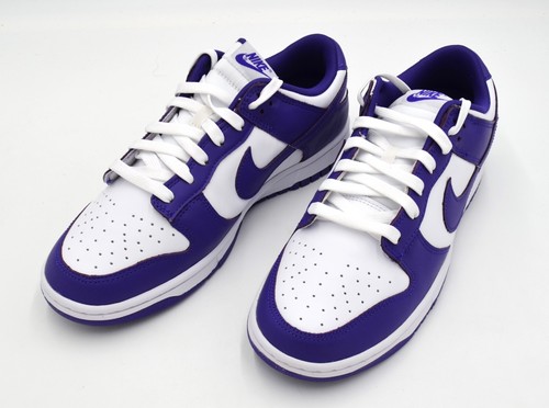 NUOVE SCARPE NIKE Dunk Low Retro da uomo taglia 10 Championship Court Viola DD1391 104 - Foto 3 di 6