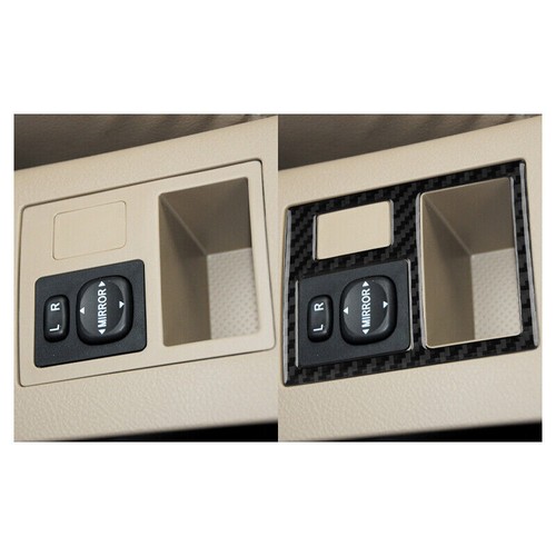 For Toyota RAV4 2006-2012 Carbon Fiber Interior Rearview Switch Cover Trim - Picture 5 of 12