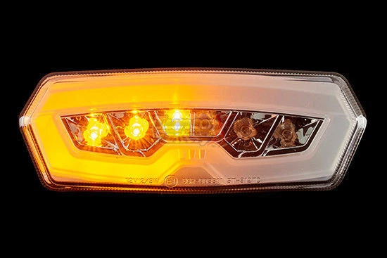 Lanterna traseira de freio e-Approved 14-2022 gira luz LED transparente FIT HONDA Grom MSX 125 - Imagem 3 de 4