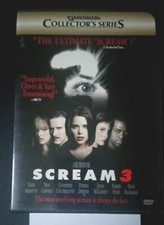 SCREAM 3 DVD, 2000 Collectors Series a Wes Craven film 