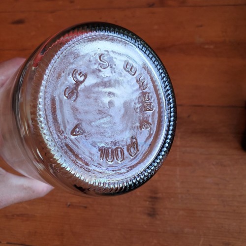 Geyer Freres Maison Fondee En 1895 Hinged Bail Stopper 12.5" Glass Water Bottle - Picture 12 of 12
