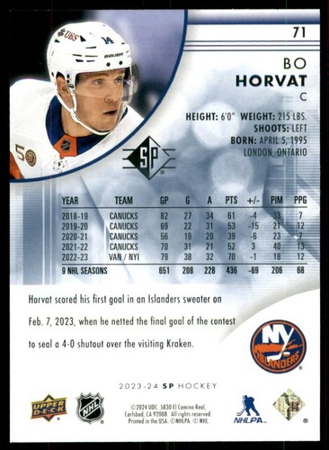 2023-24 SP HOCKEY BASE CARDS BLUE VARIANT - PICK FROM LIST - U PICK - Picture 142 of 200