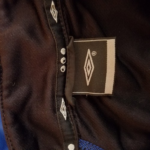 Chaqueta de Entrenamiento Para Hombres UMBRO Talla S PPT Ropa Oficial Equipo 1/4 Cremallera Pull on Azul - Imagen 9 de 12