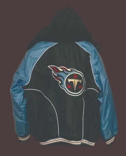 Giacca calcio Tennessee Titans NFL abbigliamento cappotto cappuccio da collezione nuovo - Foto 2 di 10