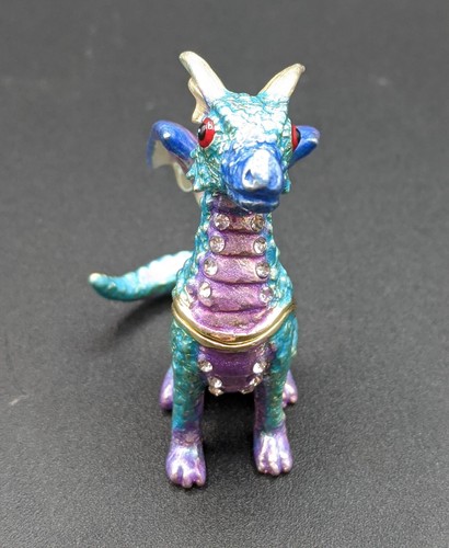 NEU - Schmuck emaillierte Mini Schmuckschatullen - verschiedene, Sie wählen - 2+ Zoll groß - Bild 7 von 24