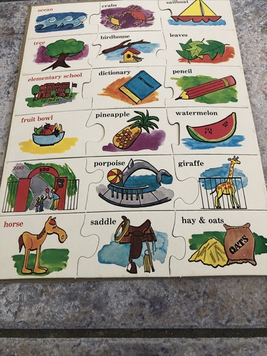 Vintage Warren Brettspiel WORTSPASS grundlegende Lernfähigkeiten Puzzle vollständig - Bild 4 von 8