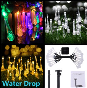 30-LED-Solar-Power-Water-Drop-Fairy-String-Light-Outdoor-Garden-Party-Decor-Lamp