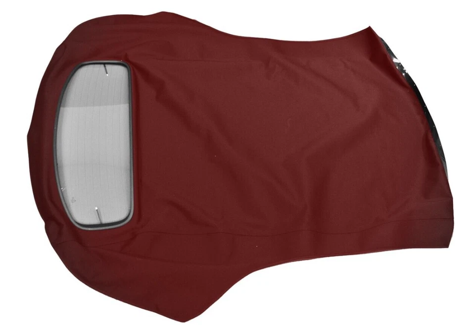 Se adapta a Volvo C70 convertible techo repuesto y ventana de vidrio 1999-06 tela borgoña Foto 2 de 2