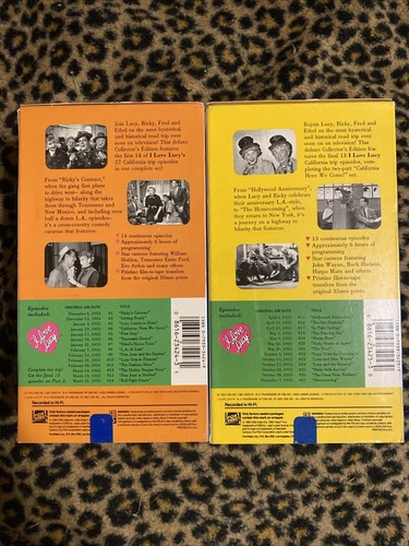 I Love Lucys Zany Road Trip - California Here We Come Part 1 & 2 VHS - 6 Tapes - Picture 3 of 5