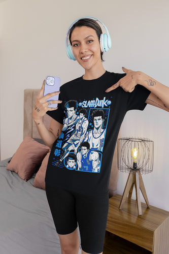 Slam Dunk T-shirt Slam Dunk Team Basketball Anime Hanamichi Shirt Ryota Akira - Picture 5 of 6