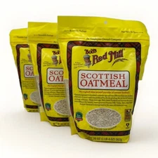 3 x Bob's Red Mill Scottish Oatmeal 20 oz Pkg. Exp. date 08/30/2025