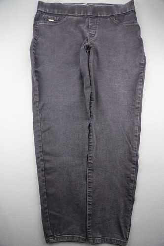 Women's 2019 Nine West Pull On Skinny Jeans Stretch Heidi Black Size 16 (36x29) - Picture 1 of 9