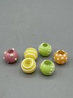 Art Glass Lampworks Springtime Floral Beads Set of 6