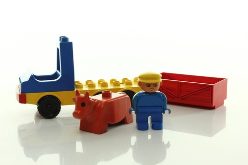 Lego Duplo Town Farm Set Kuhtransport Vintage selten - Bild 5 von 5