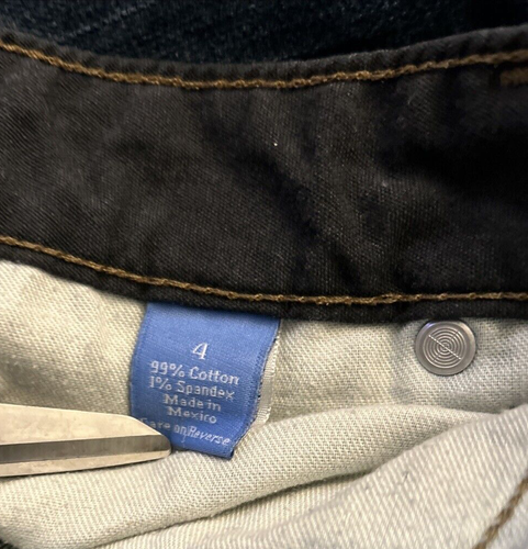 Simply Vera Wang blaue Damenjeans Größe 4 Bootcut-Leg Denim - Bild 9 von 12