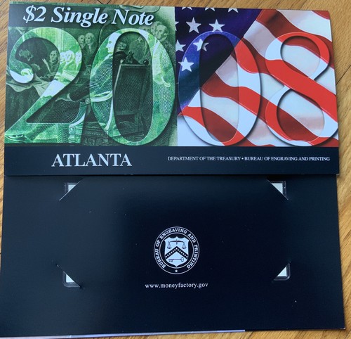 Year 2008 $2 Single Note ATLANTA {F} US Federal Reserve Notes w Series 2003A - Picture 3 of 6