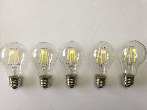 5er PACK LED E27 HIGH POWER FILAMENT LAMPE 8W A60 6000K TAGESLICHTLEISTUNG - Bild 1 von 3